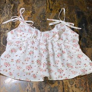 brand new floral pacsun tank top
